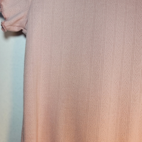 NEW pink Gaze crop top frilly Size medium - Picture 4 of 8